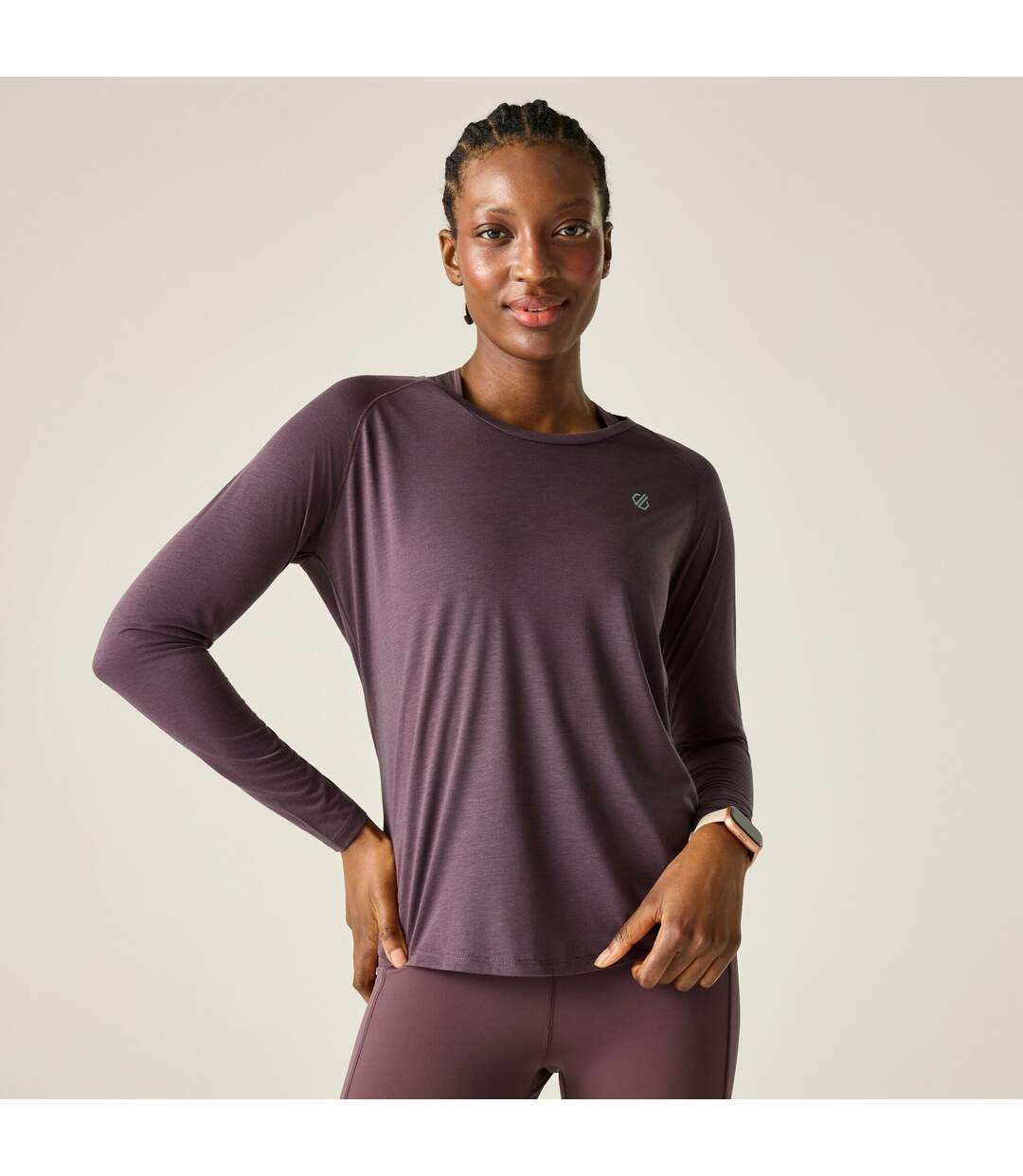 Womens/ladies Serenity Long-sleeved T-shirt Huckleberry Dare 2B-1