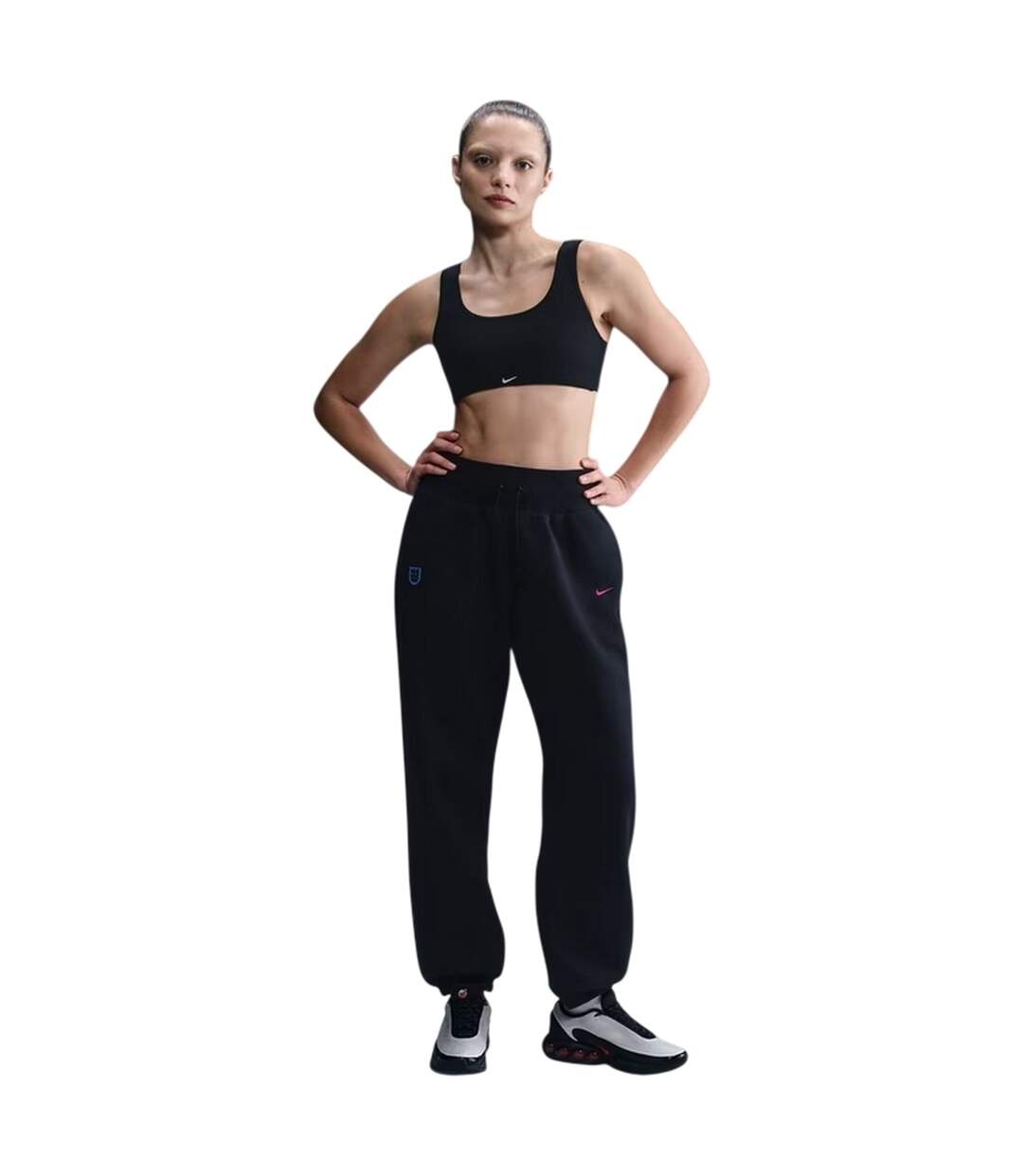 Pantalon De Jogging Motif/style England Fa Femme Noir Nike-1