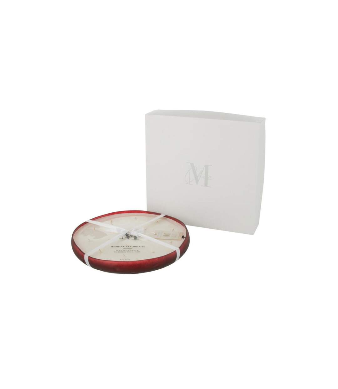 Bougie Parfumée Déco Livia 37cm Oud Amber Rouge-2
