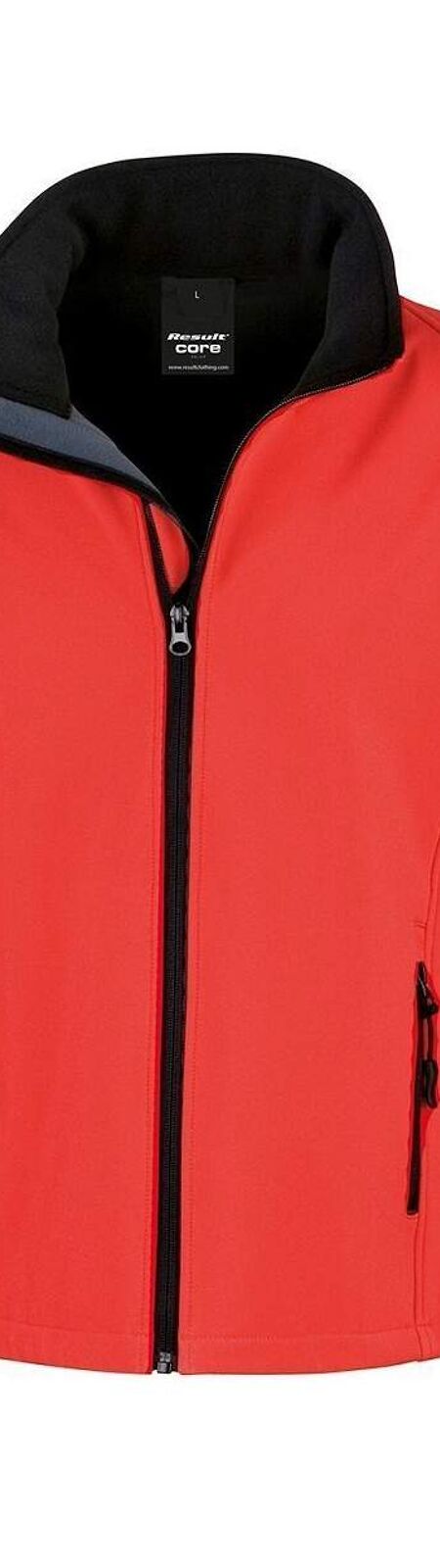 Veste softshell - Femme - R231F - rouge et noir