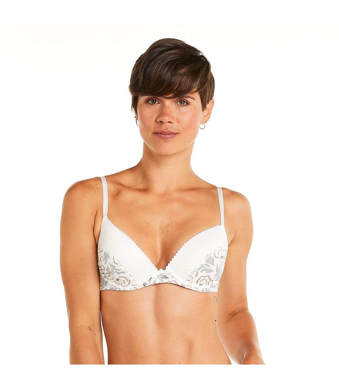 Soutien-gorge ampliforme coque moulée multico ivoire Palanquin