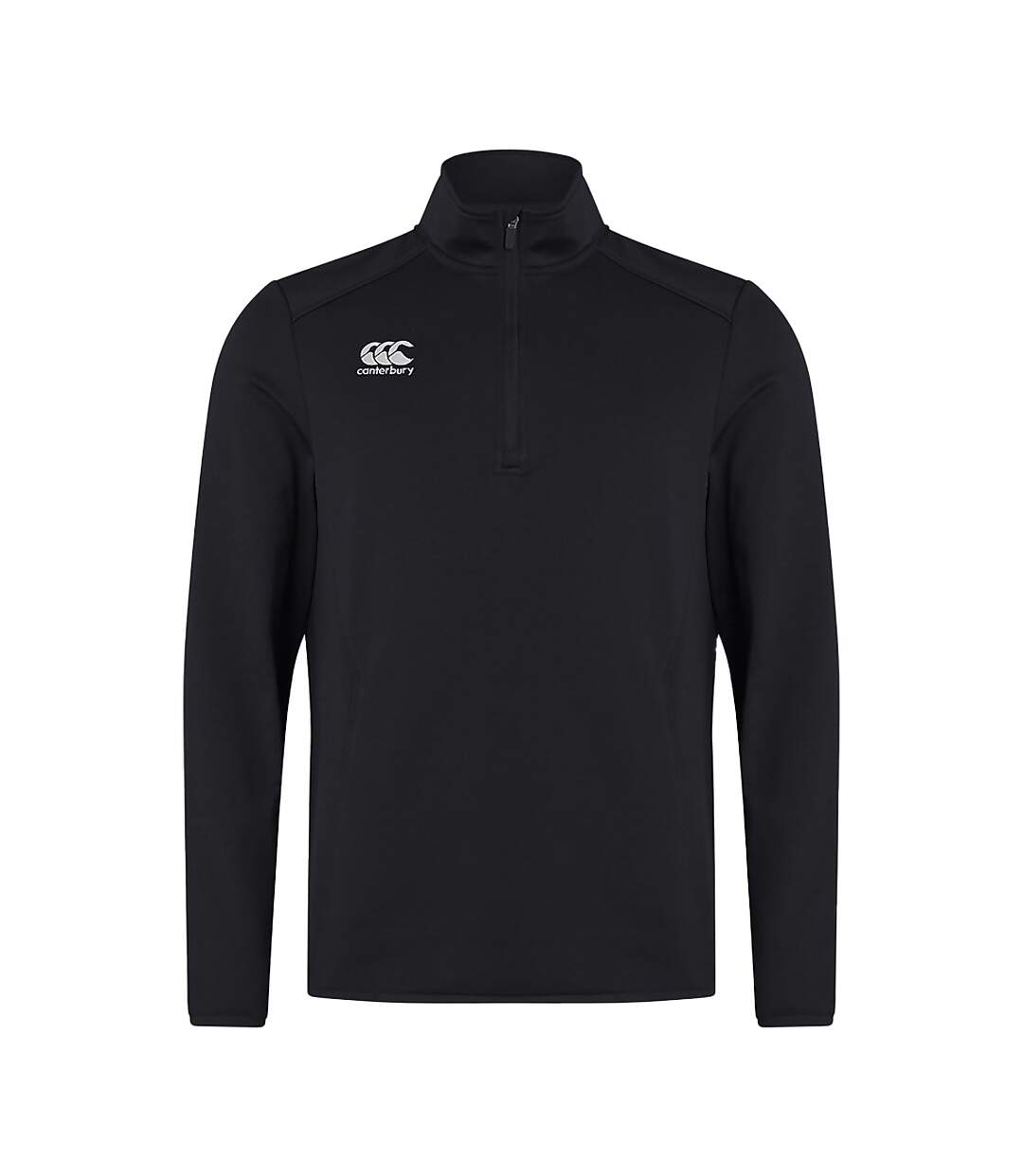 Mens Quarter Zip Training Top Black Canterbury-2