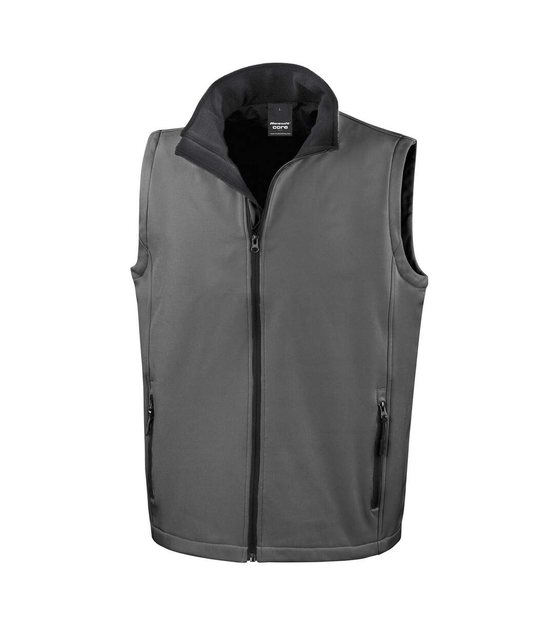 Veste Sans Manches Homme Charbon Noir Result Core-1