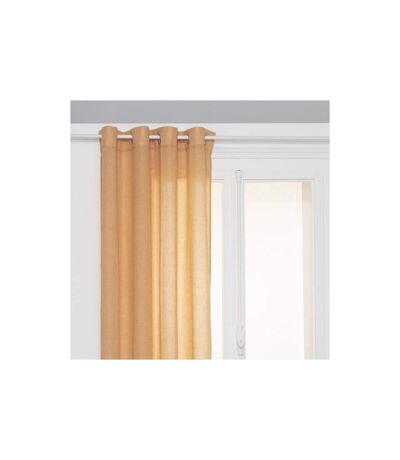Rideau Voilage à Œillets Paxta 135x240cm Jaune Cumin