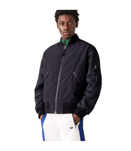 Blouson Aviateur Style Logo Homme Bleu Marine Lacoste