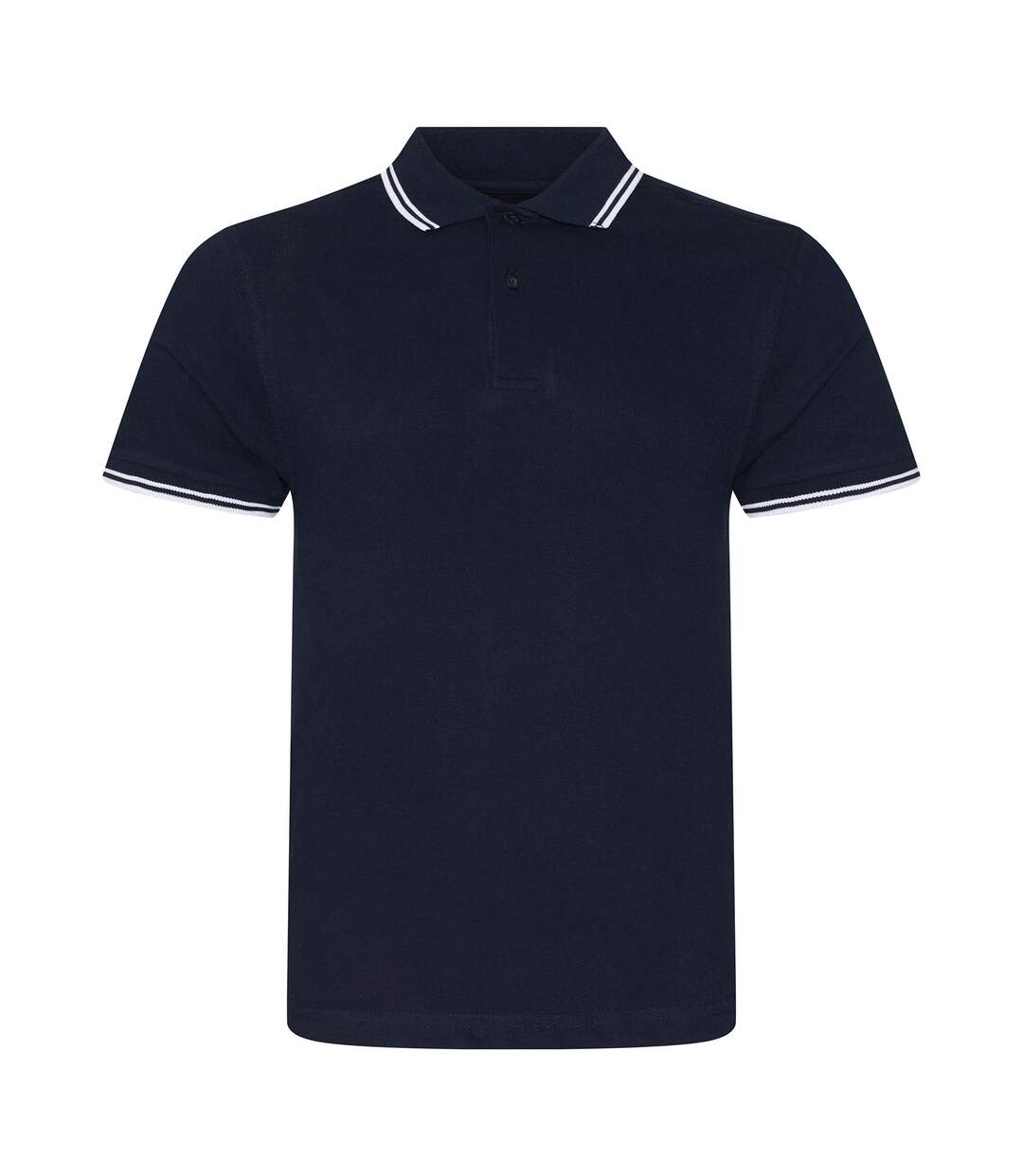 Polo homme bleu marine / blanc AWDis-1