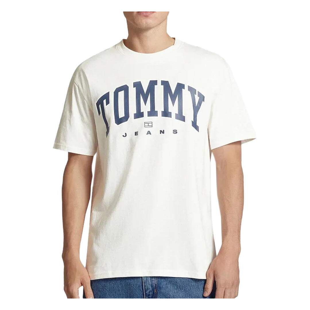 T-shirt Blanc Homme Tommy Hilfiger Varsity - S-1