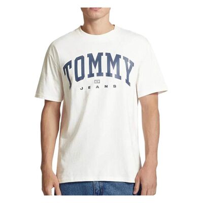 T-shirt Blanc Homme Tommy Hilfiger Varsity - S