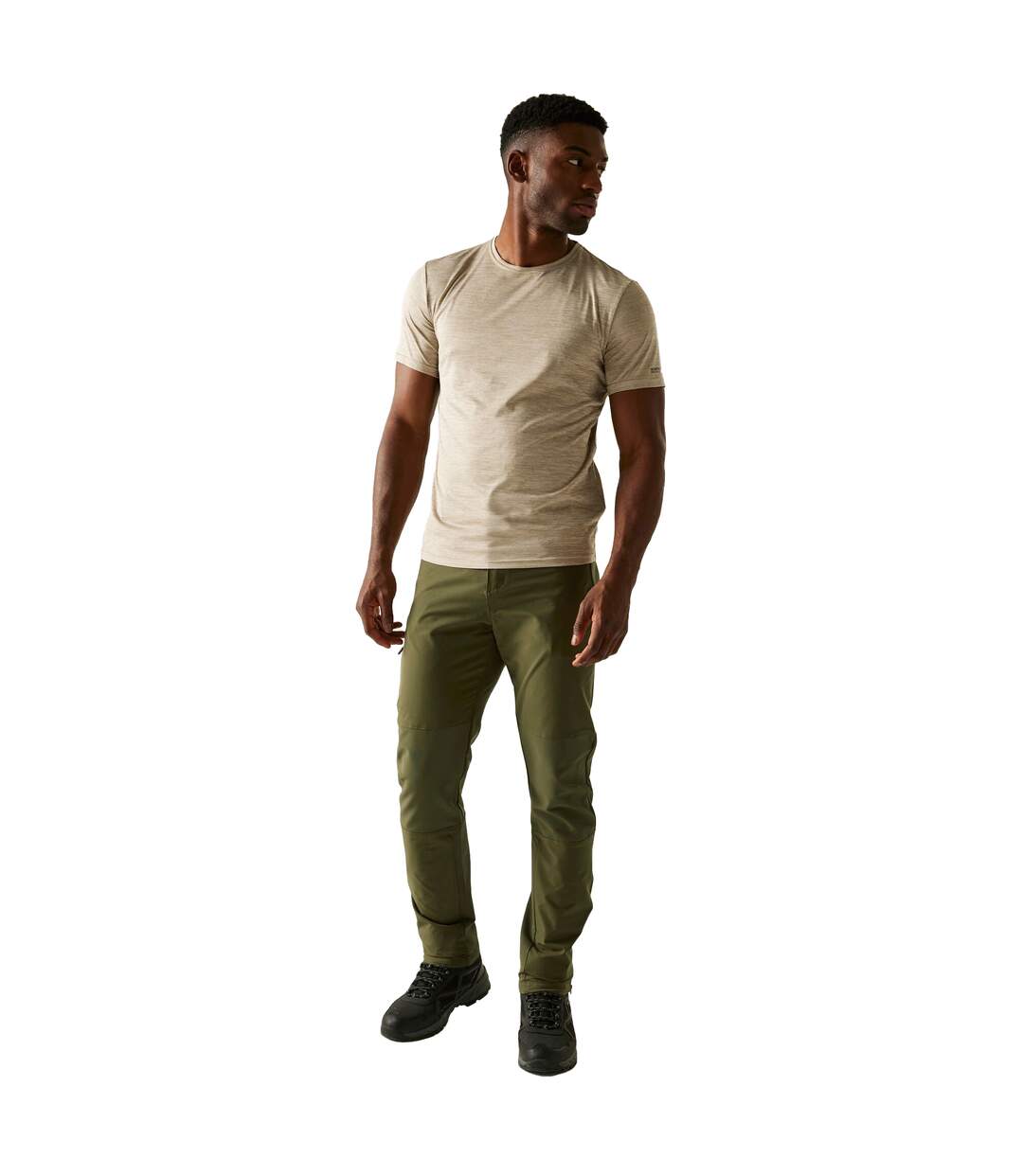 Pantalon Marche Montorn Homme Vert Kaki Foncé Regatta-1