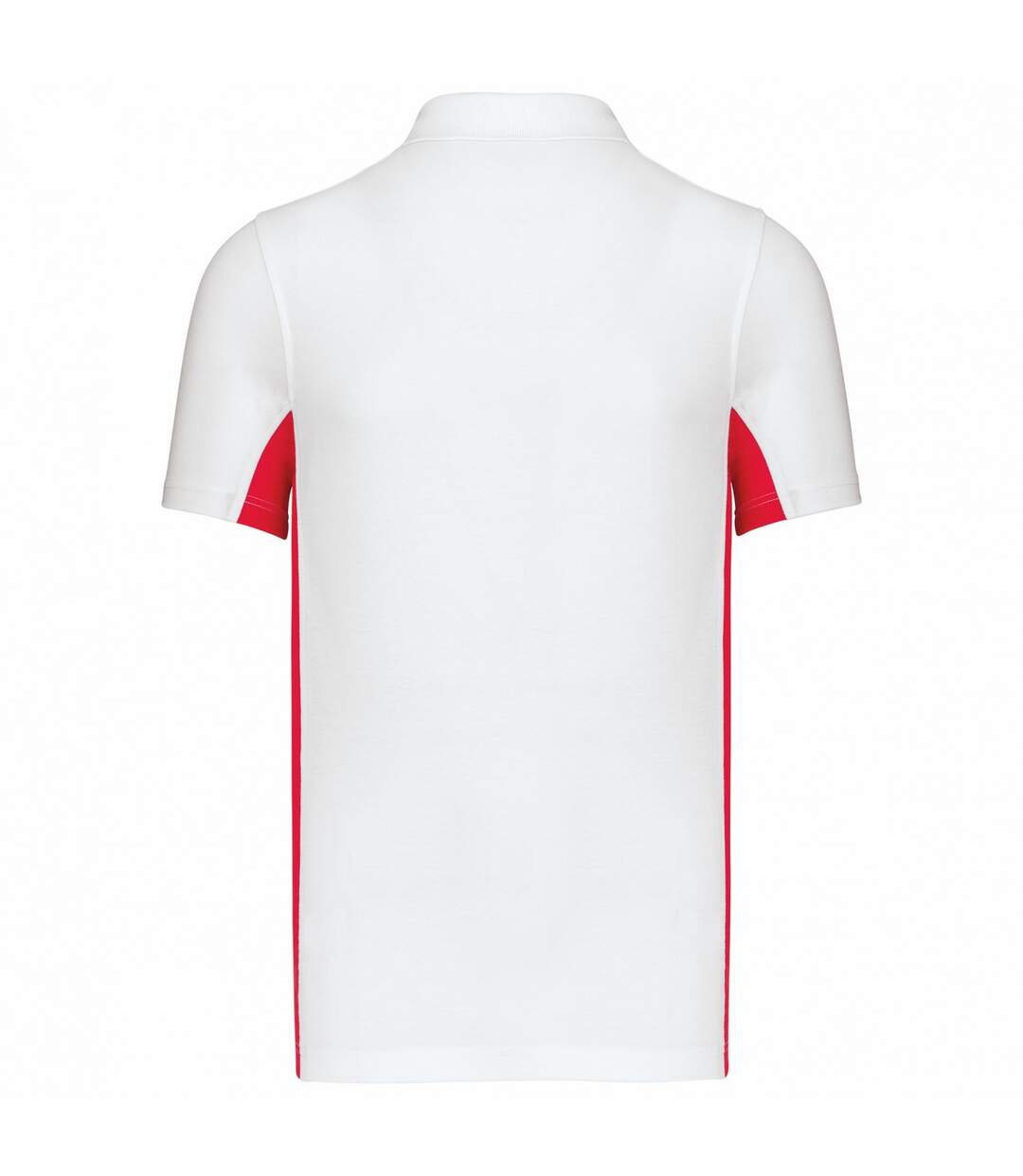 Polo homme blanc / rouge Kariban-2