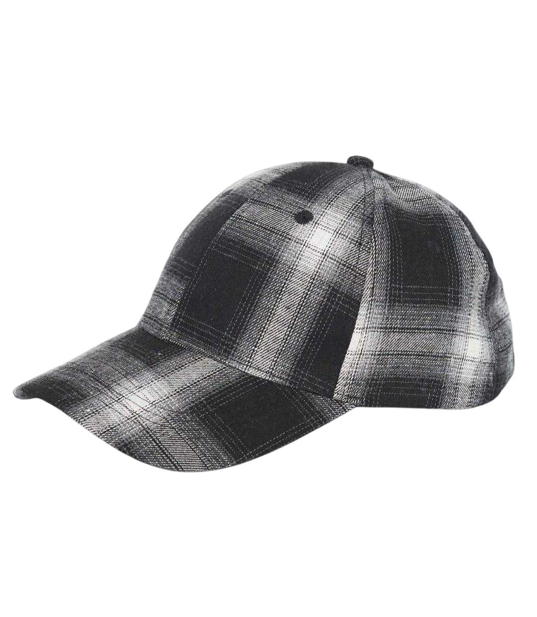 Casquette De Baseball Décontracté Motif/style Motif Écossais Homme Noir Blanc À Carreaux Brave Soul-2