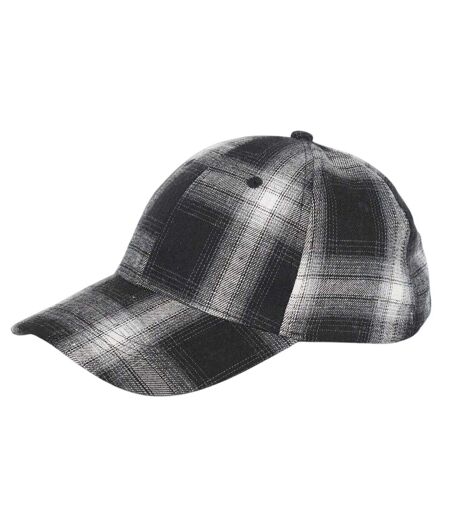 Casquette De Baseball Décontracté Motif/style Motif Écossais Homme Noir Blanc À Carreaux Brave Soul
