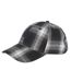 Casquette De Baseball Décontracté Motif/style Motif Écossais Homme Noir Blanc À Carreaux Brave Soul-2