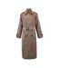 Womens/ladies Faux Leather Trench Coat Chocolate Biba-2