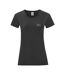 T-shirt Motif/style Logo Femme Noir Fruit Of The Loom-1