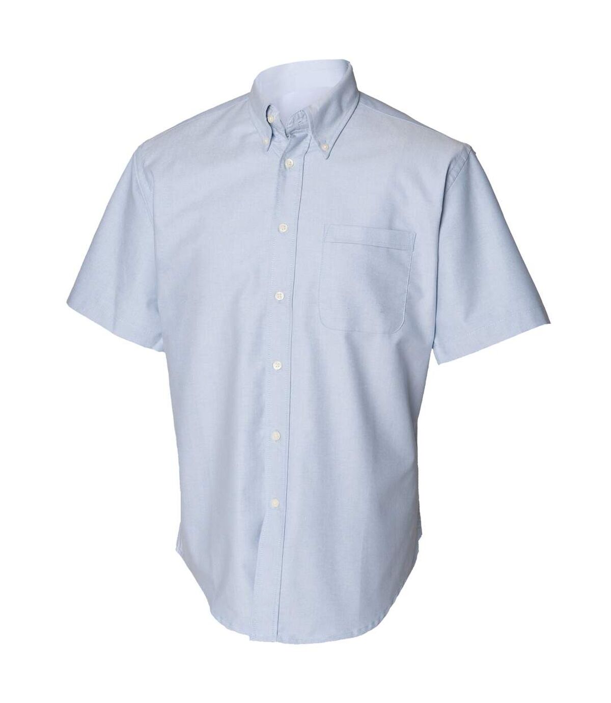 Henbury Mens Short Sleeve Classic Oxford Work Shirt (Blue) - UTRW639