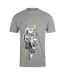 Mens Abstract Logo T-shirt Grey Cavalli Class-1