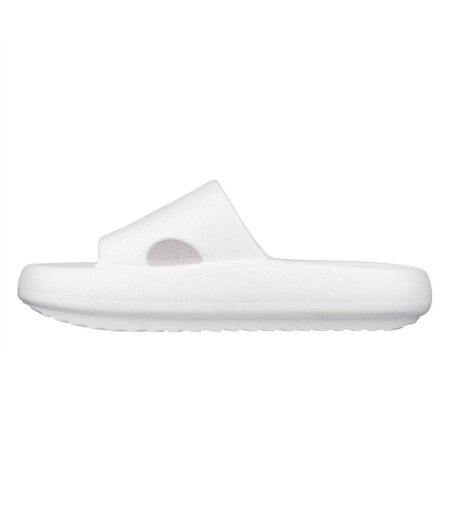 Claquettes Motif/style 1 Seule Sangle Femme Blanc Skechers