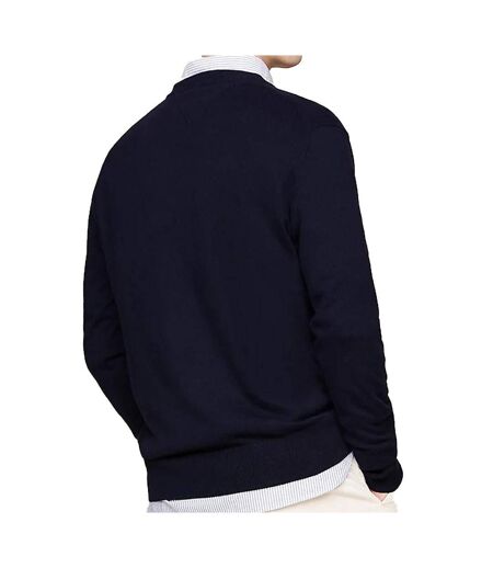 Pull marine homme tommy hilfiger pima mw0mw28047 - l