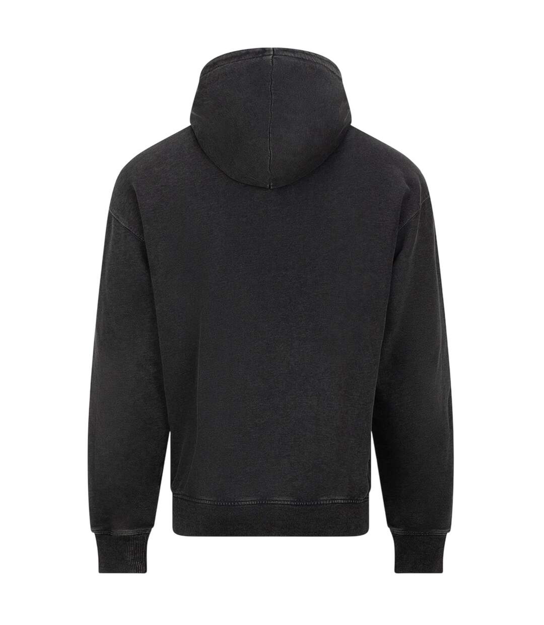 Veste À Capuche Motif/style Rétro Homme Noir Délavé Awdis-3