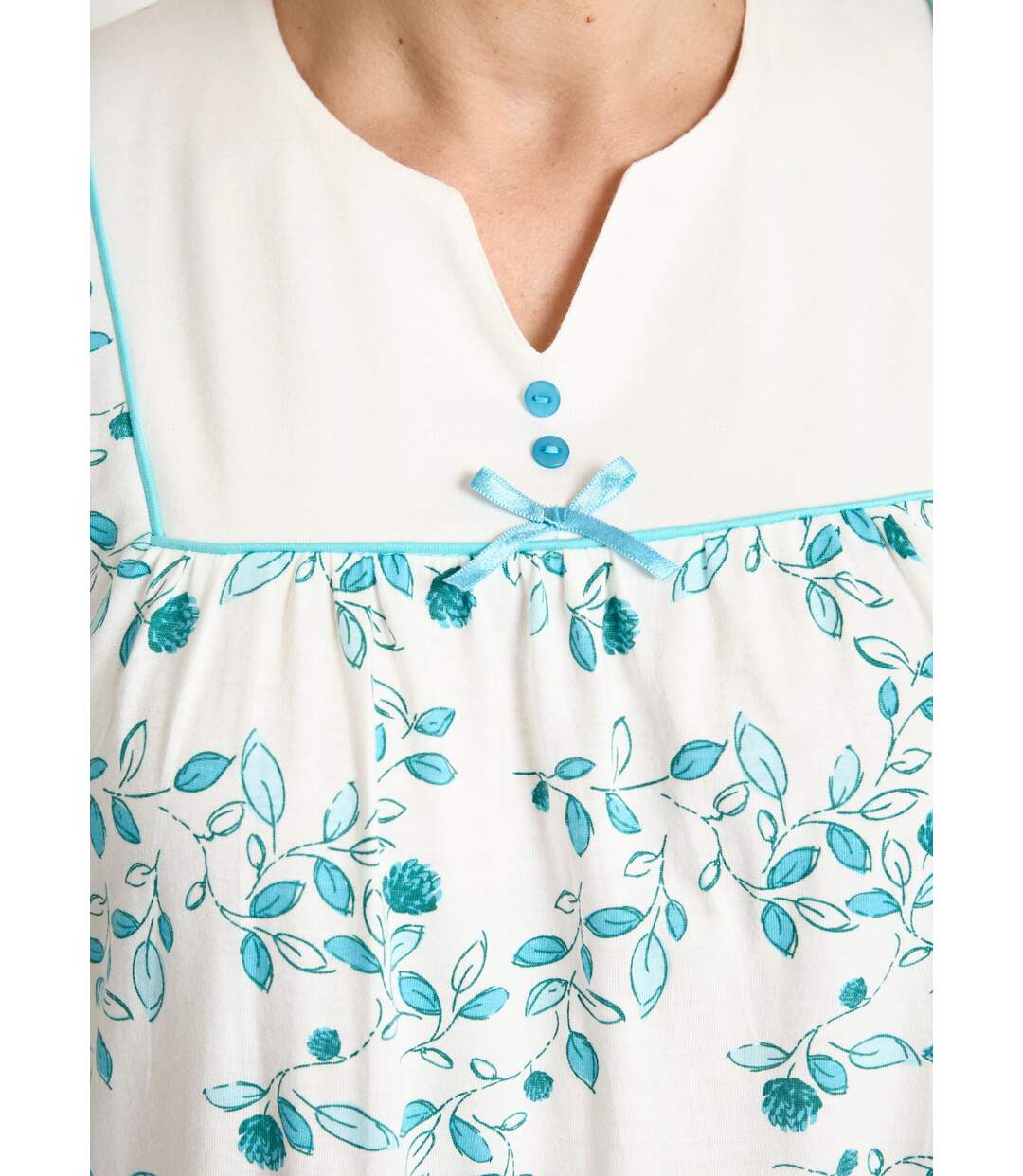 Chemise de nuit confort mi longue imprimée-3