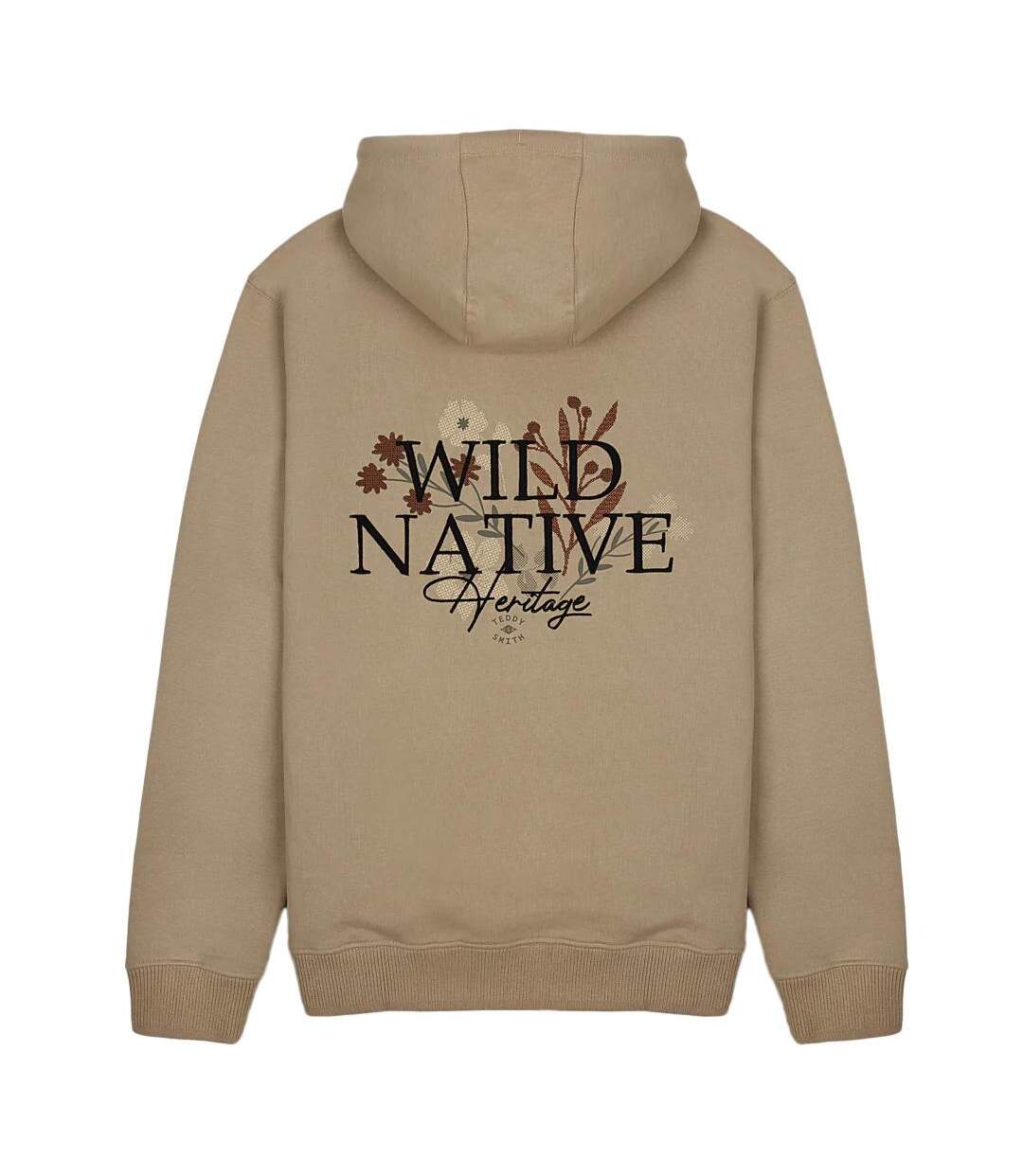 Sweat à capuche beige homme teddy smith wanes - l-2
