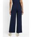 Pantalon large maille détail chic métal-2