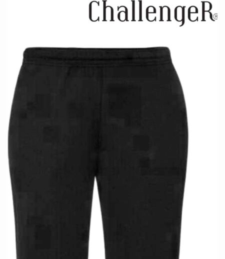 CHALLENGER VIRGIL1 — Jogging molleton bas resserré noir : l'alliance du style sportswear et du confort