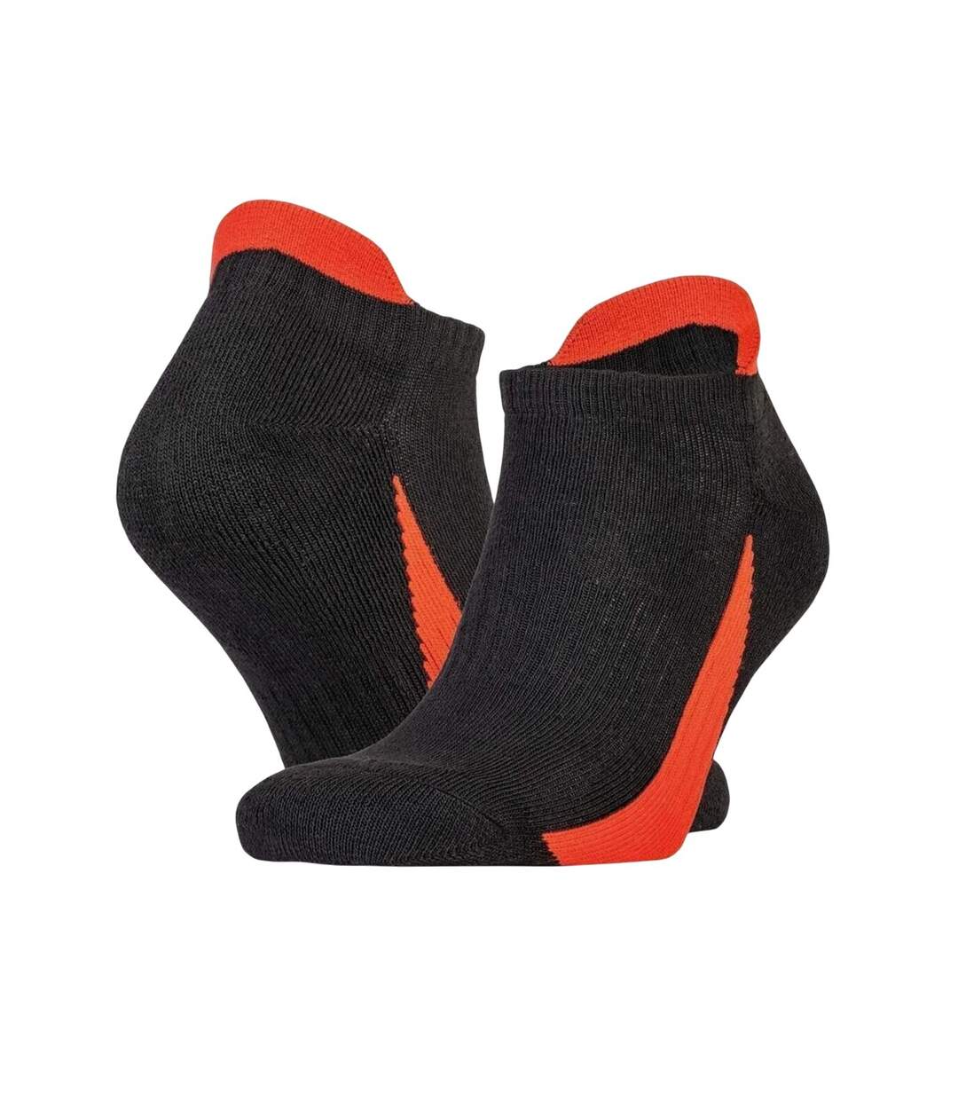Socquettes Adulte Noir Rouge Spiro-2