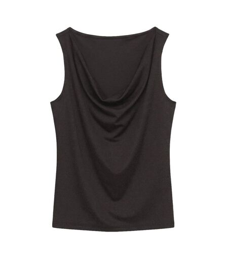Débardeur femme brillant marron vero moda kanva waterfall