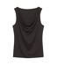 Débardeur femme brillant marron vero moda kanva waterfall-2