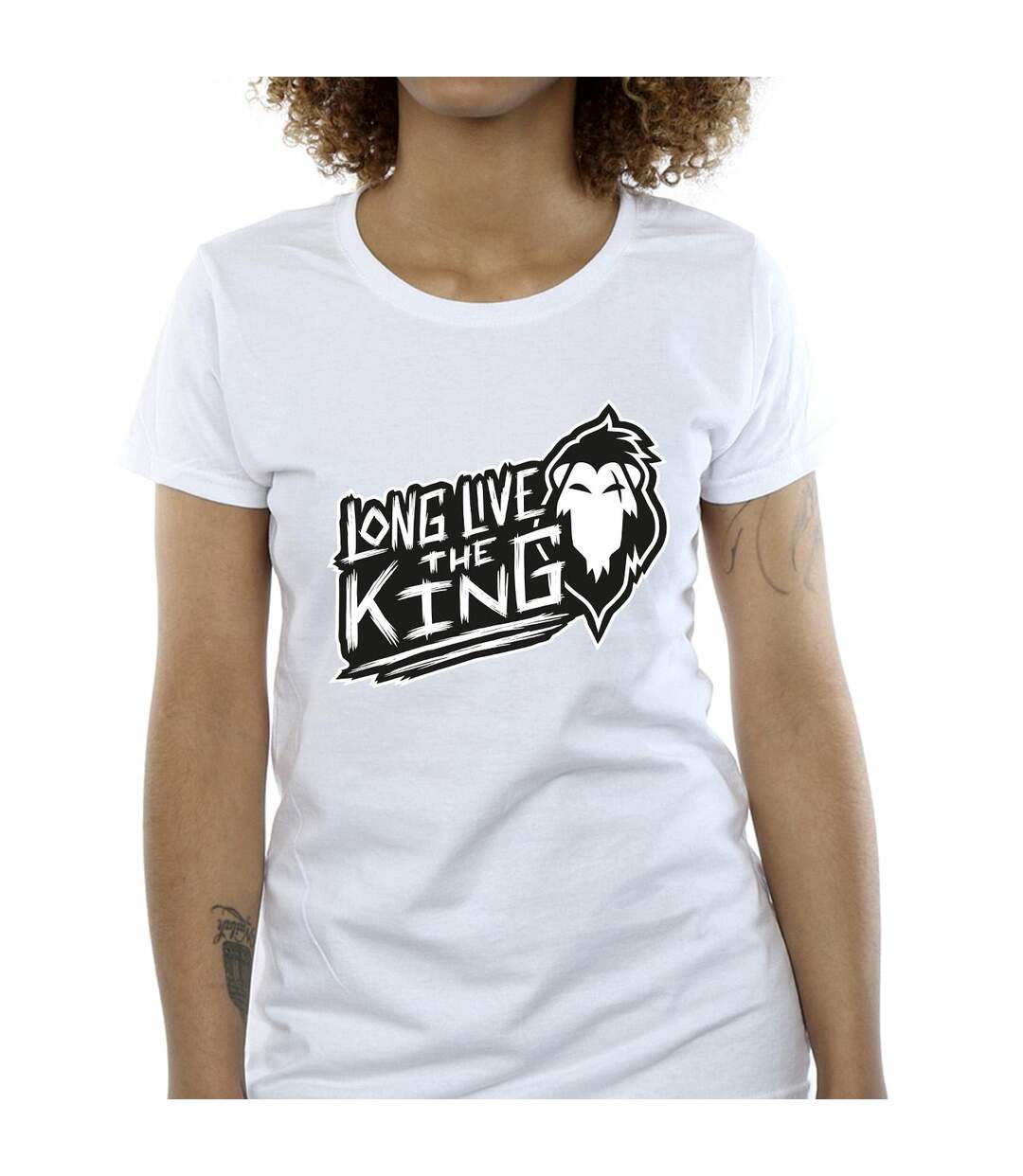 Disney T-shirt en coton Le Roi Lion Le Roi Femmes/Dames (Blanc) - UTBI25305-3
