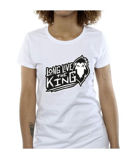 Disney T-shirt en coton Le Roi Lion Le Roi Femmes/Dames (Blanc) - UTBI25305
