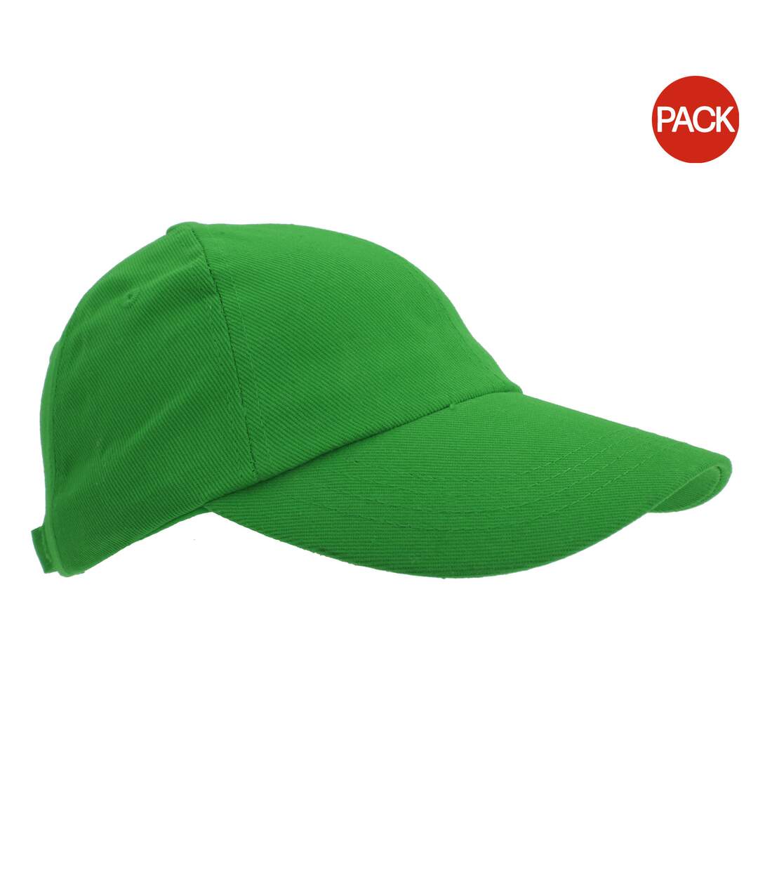 Lot de 2  casquettes unies adulte vert bouteille Result-1