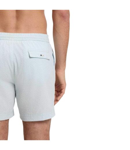 Mens Quick Dry Relaxed Fit Swim Shorts Open Blue Boss