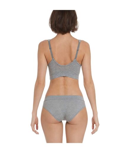 Brassière Femme Gris Chiné Adidas