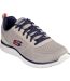 Mens Leshur Trainers Taupe Navy Skechers-1