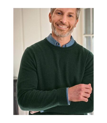 Pull Motif/style Uni Homme Forêt Foncé WoolOvers