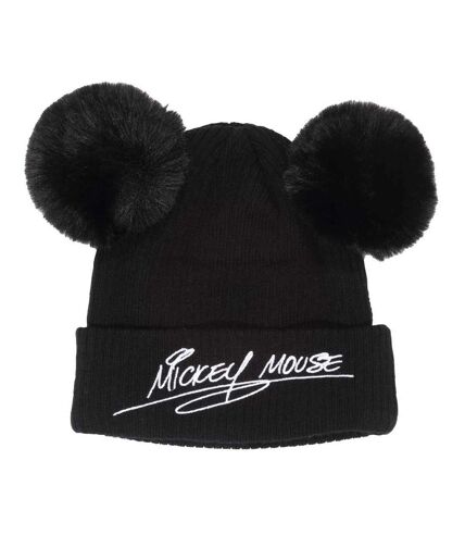 Mickey Mouse & Friends Unisex Adult Beanie (Black)