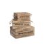 Lot de 3 Cagettes en Bois Brothers 35cm Naturel