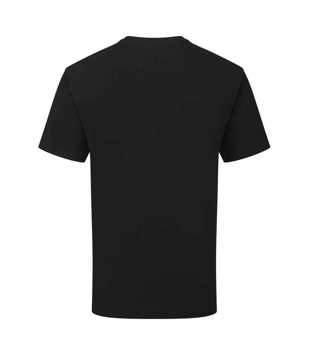 T-shirt Adulte Noir Fruit Of The Loom-2