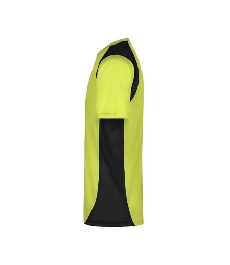 T-shirt Course À Pied Homme Jaune Fluo Noir James And Nicholson
