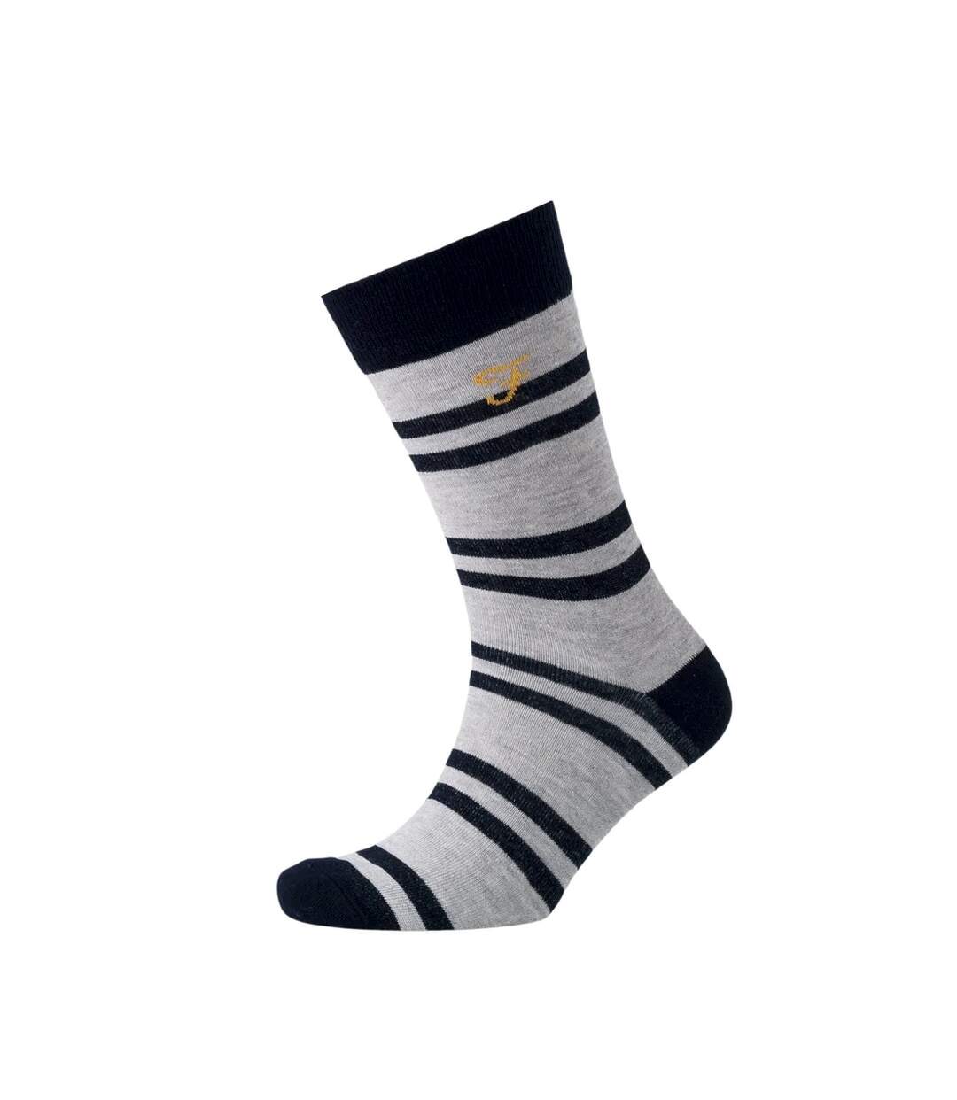 Chaussettes falton homme noir / blanc Farah