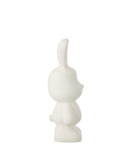 Statuette Lapin en Résine Eddy 49cm Blanc