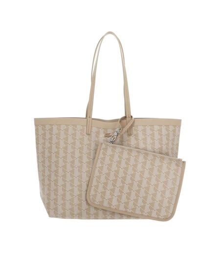 Sac cabas beige clair femme lacoste zely