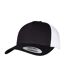 Flexfit Unisex Adult Two Tone 5 Panel Trucker Cap (Black/White) - UTRW9095