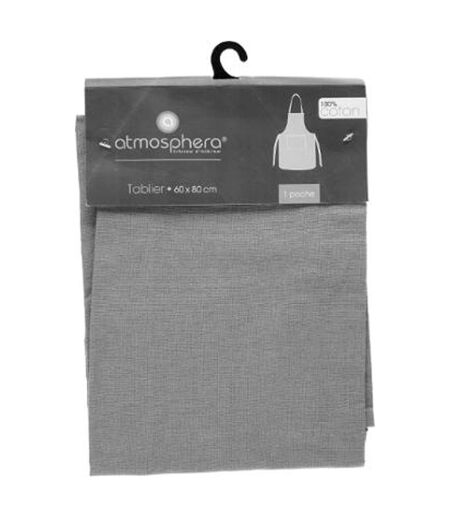 Tablier de Cuisine Coton 80cm Gris Clair