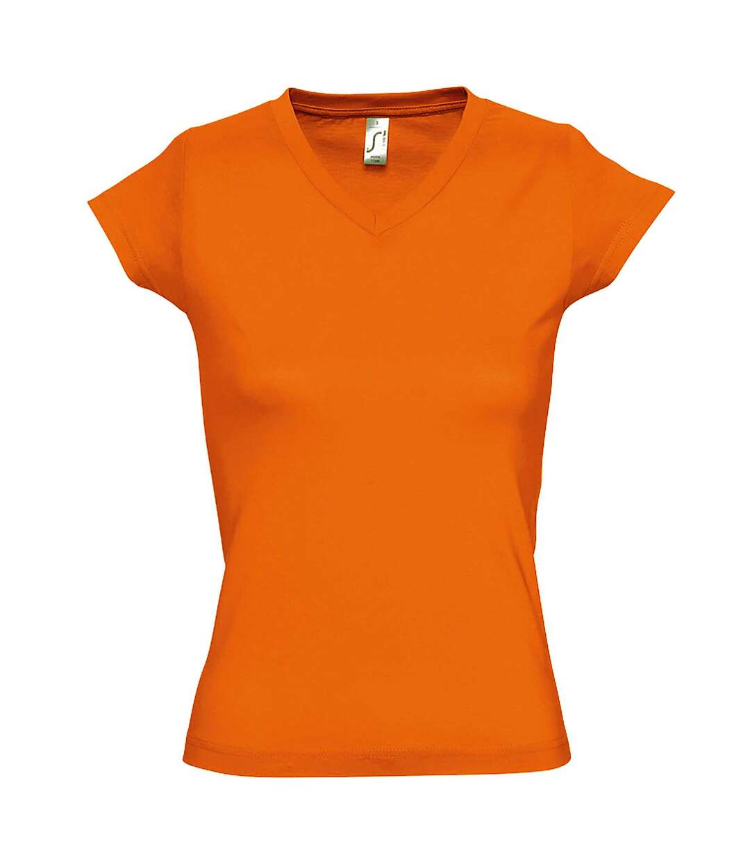 T-shirt manches courtes moon femme orange SOLS