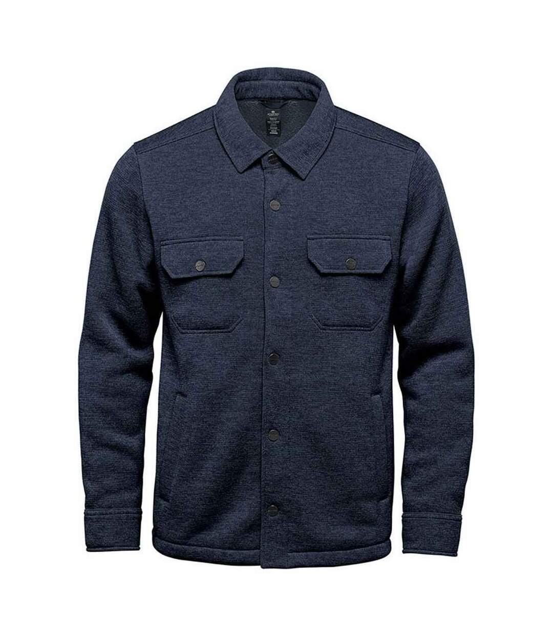 Mens avalante heather knitted shirt jacket navy Stormtech