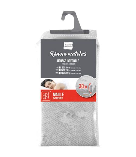 Housse Rénove Matelas Rena 90x190cm Gris